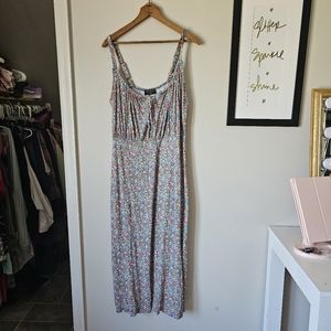 Lane bryant 2X plus size floral dress spring dress midi maxi plus size